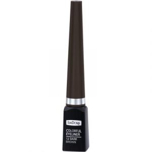 Подводка для глаз жидкая Isadora Colorful Eyeliner тон 12 Dark Brown